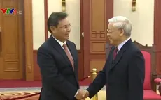 Tổng bí thư Nguyễn Phú Trọng tiếp Đoàn đại biểu cấp cao Lào