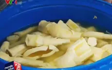 Phát hiện 1 tấn măng nhuộm chất vàng ô ở Quảng Trị