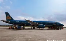Máy bay Vietnam Airlines xin hạ cánh ưu tiên do trục trặc phanh