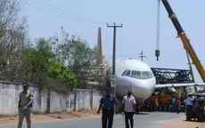 Sập cần cẩu làm rơi máy bay Airbus tại Ấn Độ