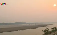 Mực nước sông Mekong tại Lào và Thái Lan tăng dần