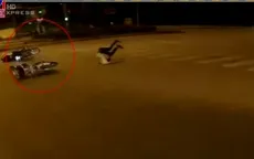Hai xe máy vượt đèn đỏ tông nhau, 3 người văng lộn nhào
