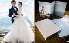 Ngô Kỳ Long - Lưu Thi Thi khoe thiệp cưới cầu kỳ