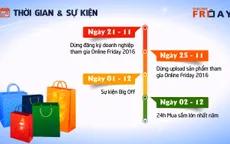 Ngày hội mua sắm Online Friday sẽ diễn ra vào ngày 2/12