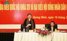 Phó Chủ tịch Quốc hội Tòng Thị Phóng kiểm tra công tác bầu cử ĐBQH ở Quảng Ninh