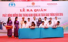 2.000 HS, SV ra quân “Tháng hành động vì an toàn giao thông”