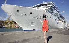 Jessica Minh Anh  biến con tàu khổng lồ Costa Luminosa thành sàn diễn
