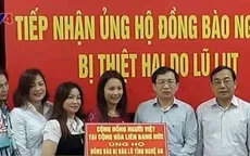 Đoàn cứu trợ kiều bào Đức trao quà tại Nghệ An