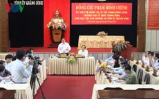 Đồng chí Phạm Minh Chính kiểm tra công tác chuẩn bị bầu cử tại Quảng Bình