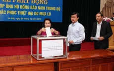 Mặt trận Tổ quốc Việt Nam phát động quyên góp ủng hộ đồng bào vùng lũ Nam Trung Bộ