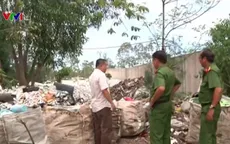 Quảng Nam: Xử lý cơ sở ép nhựa phế liệu chôn chất thải trái phép