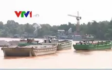 Ùn ứ hàng trăm xà lan trên sông Đồng Nai