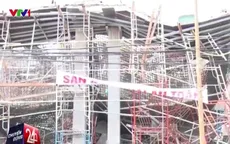 Hiện trường vụ sập giàn giáo tại Vũng Tàu khiến 2 người tử vong