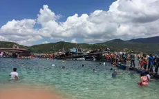 Sập nhà hàng nổi ở Ninh Thuận do tàu đáy kính va chạm