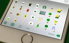 Starbucks trình làng bàn phím emoji “độc” trên iOS và Android
