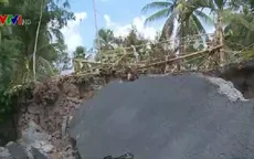 Hư hỏng hệ thống giao thông sau hạn hán tại Cà Mau
