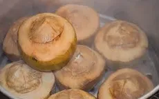 Thưởng thức cơm trái dừa thơm ngon, lạ miệng