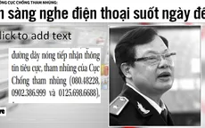 Cục trưởng Cục Chống tham nhũng: Sẵn sàng nghe điện thoại ngày đêm