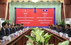 Đoàn đại biểu cấp cao Bộ Công an Việt Nam thăm Lào