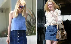 Diện đồ denim nữ tính như Elle và Dakota Fanning