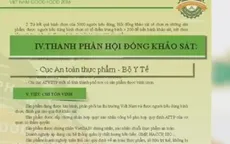 Thương hiệu thực phẩm an toàn tin dùng 2016: Hội đồng khảo sát không tồn tại!