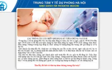 Hà Nội: 3.500 liều vaccine Pentaxim được đăng ký hết trong ít phút