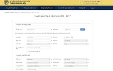 Hôm nay, bắt đầu tuyển sinh trực tuyến lớp 6 tại Hà Nội