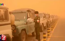 Bão cát kinh hoàng "nhuộm đỏ" Đông Bắc Trung Quốc