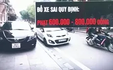 Từ ngày 1/8: Đỗ xe trên miệng cống thoát nước, phạt 800.000 đồng