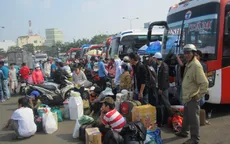 Giá vé xe Tết tại TP.HCM tăng gấp 3 lần