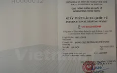 Hà Nội sẽ cấp giấy phép lái xe quốc tế từ ngày 1/3