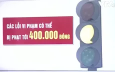 Từ 1/11, vượt đèn vàng bị phạt đến 400.000 đồng