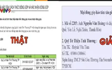 Giả mạo website quỹ từ thiện Tình thương để lừa đảo