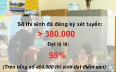Gần 95% thí sinh đạt điểm sàn đã đăng ký xét tuyển