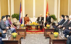 Tổng Bí thư tiếp Đoàn đại biểu Hội Hữu nghị và Nhóm Nghị sĩ hữu nghị Campuchia - Việt Nam