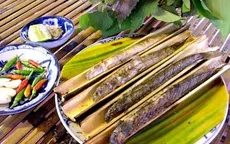 Độc đáo món cá kèo nướng ống sậy nơi miền Tây sông nước