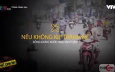 Chạy xe ngược chiều trên QL1, đừng xem nhẹ tính mạng mình