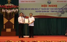 Công bố chỉ dẫn địa lý Hồng không hạt Quản Bạ