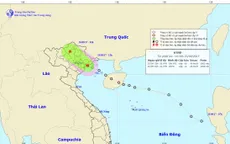 Áp thấp nhiệt đới đã vào đất liền Quảng Ninh - Hải Phòng