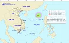 Áp thấp nhiệt đới trên Biển Đông có khả năng mạnh thêm