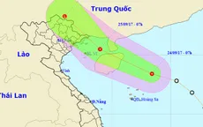 Áp thấp nhiệt đới hướng vào đất liền miền Bắc