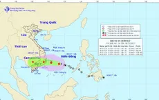 Khoảng sáng đến trưa mai, bão số 14 sẽ đi vào đất liền các tỉnh Khánh Hòa - Bình Thuận