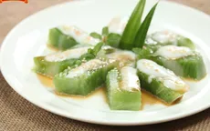 Ngon, lạ miệng với bánh đúc gân lá dứa cồn Sơn