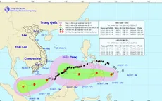 Tâm bão số 15 gió giật cấp 11, bão Tembin đi nhanh vào Biển Đông
