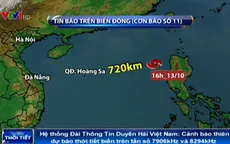 Bão số 11 diễn biến phức tạp, liên tục đổi hướng