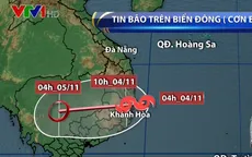 Bão số 12 giật cấp 15 đổ bộ Phú Yên - Ninh Thuận