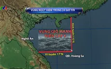 Cường độ bão số 11 giảm xuống cấp 9 - 10, giật cấp 13