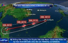 Bão số 15 gây thời tiết xấu cho nhiều khu vực phía Nam
