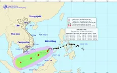 Bão số 15 di chuyển theo hướng Tây Tây Nam, mỗi giờ đi được khoảng 15-20km