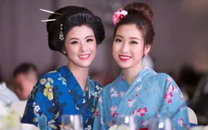 Hoa hậu Ngọc Hân, Mỹ Linh khác lạ trong trang phục kimono